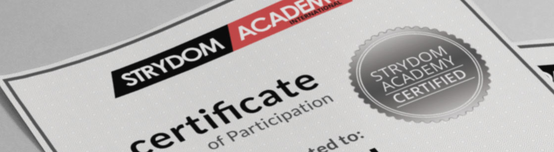 Strydom Academy Certifications.